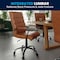 Flash Furniture Mid-Back Brown/Black LeatherSoft Executive Swivel Chair GO-2286M-BR-BK-GG - alternate 3